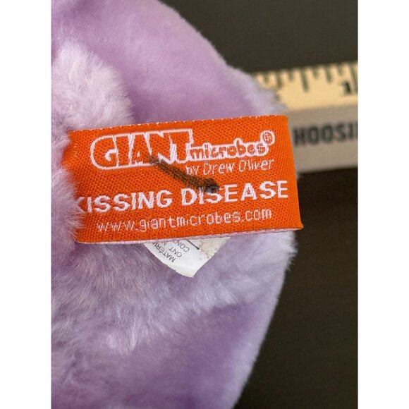Giant Microbes "Kissing Disease" Purple Plush Stuffed Toy - Picture 6 of 9